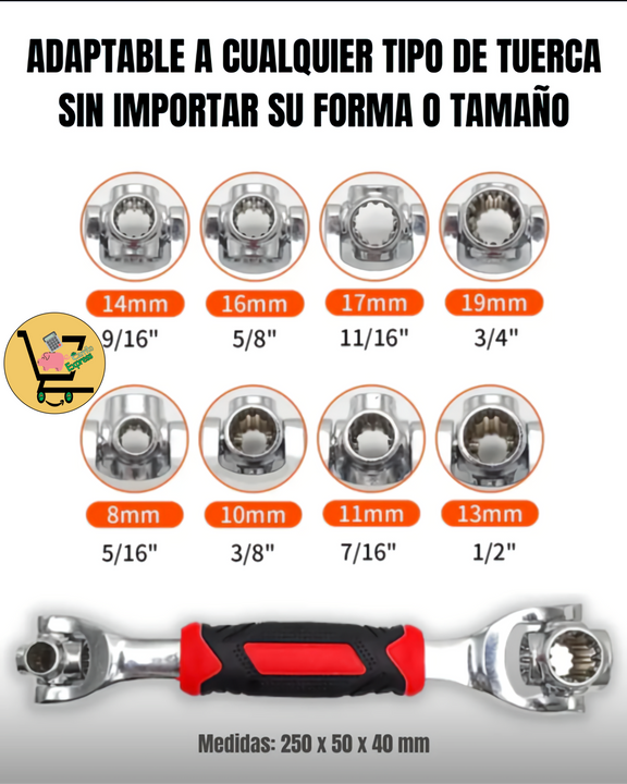 POWER-MAX PRO™ 48-en-1 Llave Inglesa Universal