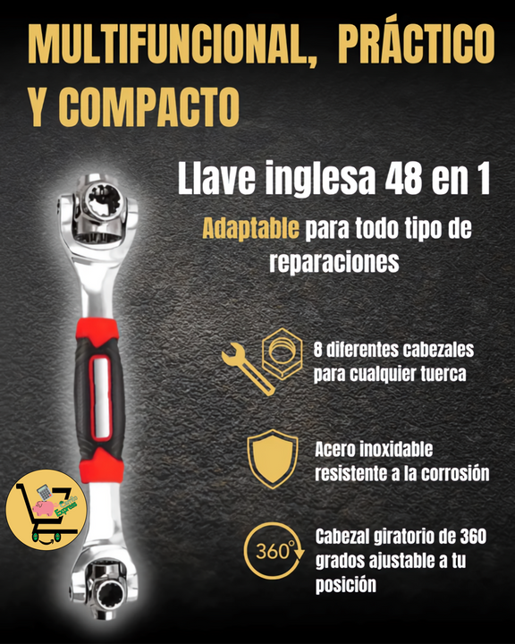 POWER-MAX PRO™ 48-en-1 Llave Inglesa Universal
